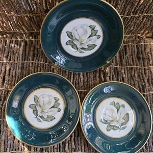 Vintage Arcadian 3 Pc Lot Saucers